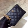 Chanel CO-CO Classic Mini Pouch Wallet 14cm/5.5in Gold Toned Hardware Black