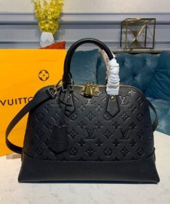 Louis Vuitton Alma Bag 32cm Monogram Empreinte Canvas Spring/Summer Collection M44832, Black