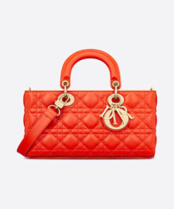 Dior Lady D-joy Bright Orange Cannage M0540onge_m37o 26cm