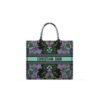 Dior Book Tote Large Multicolor Dior Indian Purple Embroidery 41cm
