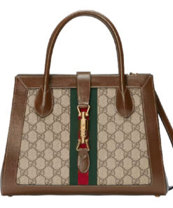 Gucci Tote JACKIE 1961 Handbag Brown Beige 30cm