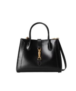 Gucci Tote Jackie 1961 Large Tote Bag In Black Leather
