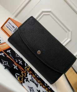 Louis Vuitton Iris Wallet Monogram Canvas Black, Women’s Wallet 7.48in/19cm LV M60143