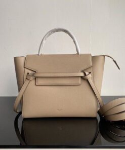Celine Nano Mini Belt Bag In Grained Material Light Taupe 11in/28cm