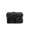 Dior Messenger Saddle Mini Bag With Strap Black Cd Oblique Jacquard And Grained Calfskin 23cm