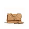 Chanel 19 Lambskin Quilted Medium Flap Caramel 25cm