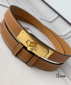 Hermes Pocket Multicolore 18 Belt Brown