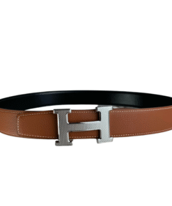 Hermes Belt Togo Swift Silouis Vuittoner Buckle Brown 38mm