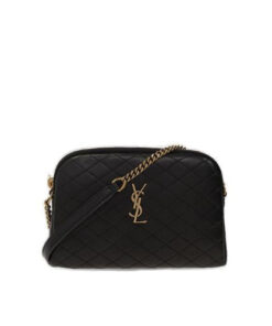 Saint Laurent Gaby Zipped Pouch In Quilted Lambskin 7336671el071000