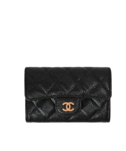Chanel Classic Card Holder Wallet Black 10.5cm /4.2in