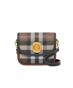 Burberry Check And Leather Small Elizabeth