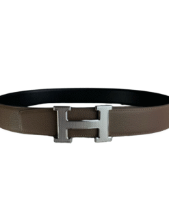 Hermes Belt Togo Swift Silouis Vuittoner Buckle Light Brown 38mm
