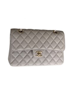 Chanel Classic Handbag 26cm Grey A01112