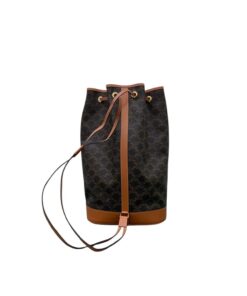 Celine Bucket In Trimophe Canvas Brown‎ 9in/23cm