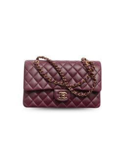 Chanel Classic 11.12 Handbag Dark Burgundy 10in/25.5cm A01112-B17625-NZG79