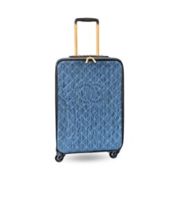 Chanel Suitcase Classic Diamond-Quilted Suitcase Blue 19.7in/50cm
