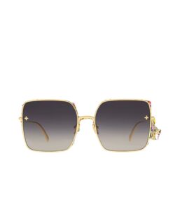 Louis Vuitton Charm Square Sunglasses Gold Z1718U