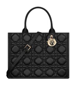 Dior Latte Book Tote Medium Bag Black – 36.5 Cm/ 14.5 Inches