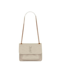 Saint Laurent Niki Baby Chain Bag In White Lambskin 6331601el079207