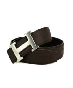 Hermes Belt Togo Swift Silouis Vuittoner Buckle Brown 38mm