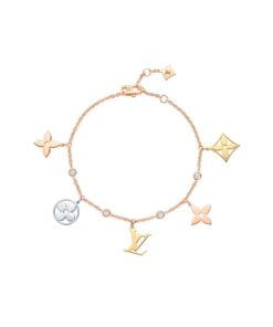 Louis Vuitton Idylle Blossom Charms Bracelet Gold Q95689