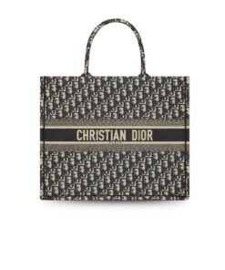 Dior Book Tote Large Blue 16.5 Inches/ 42 Cm M1286ZRIW_M828