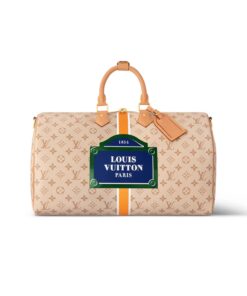 Louis Vuitton Keepall Bandoulière 45 Bag Beige 17,7in/45cm M23529