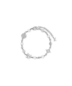 Louis Vuitton Pearls Bracelet Silver 20.5cm/8.1in – M1384A