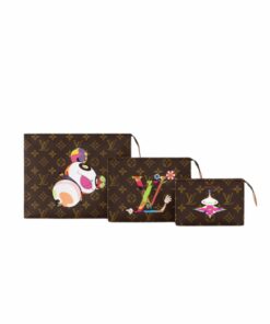 Louis Vuitton LV x TM Trio Toiletry Pouch Monogram Canvas 9.8in/25cm M13762