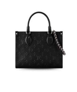 Louis Vuitton Onthego PM Handbag Black 9.8in/25cm M14576