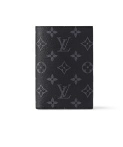 Louis Vuitton Passport Cover Wallet Black 3,9in/10cm M64501