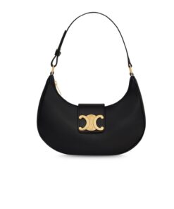 Celine Ava Triomphe Medium Bag Black 114493DGQ.38NO