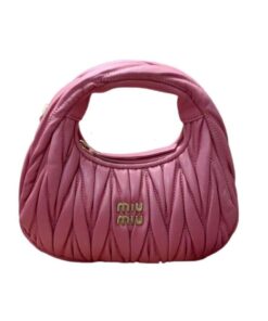 Miu Miu Wander Mini Hobo Bag Pink 7.1in/18cm