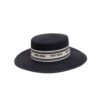 Miu Miu Straw Hat In Raffia Black 57cm/22.4in