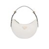 Prada Arqué Leather Shoulder White Bag 1BC194_ASK_F0PG7_V_OOO- 22.5 Cm/ 8.8 Inches