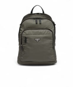 Prada Backpack Re-Nylon And Leather Forest Green 12.2in/31cm 2VZ048_2DMG_F0414_V_OOO