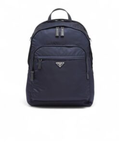 Prada Backpack Re-Nylon And Leather Navy 12.2in/31cm 2VZ048_2DMG_F0008_V_OOO