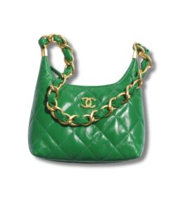 Chanel Hobo Small Green Bag 8.8 Inches/ 22.5 Cm AS4922 B16897 NY566