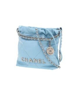 Chanel 22 Mini Handbag Blue 20cm / 7.9in AS3980