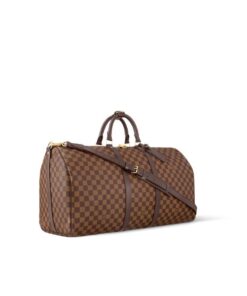 Louis Vuitton Keepall Bandoulière 45 Damier Ebene Canvas Bag 17.7in/45cm LV N41428
