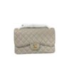 Chanel Classic Large Handbag Gold Hardware Grey Shoulder Bags 11.8in/30cm