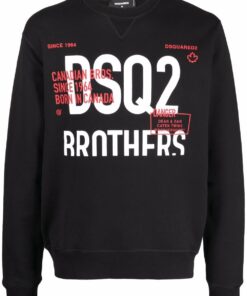 Dsquared2 DSQ2 Brothers Sweatshirt Zwart