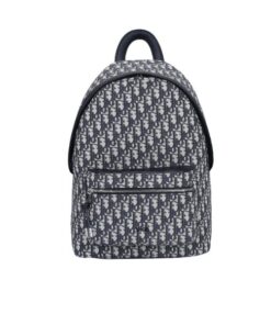 Dior Backpack Rider Oblique Jacquard Beige And Black 40cm