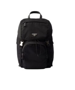 Prada Backpack x Adidas Re-Nylon And Saffiano Black 17.7in/45cm