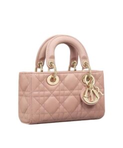 Dior Lady D-Joy Small Bag Pink 9in/22cm