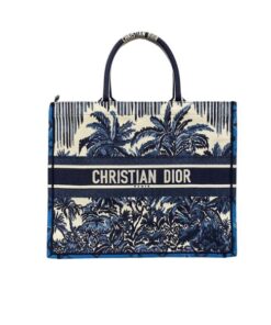Dior Book Tote Large Blue 16.5in/42cm CD M1286ZRIW