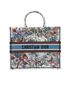 Dior Book Tote Medium Latte Multicolor Dior Zodiac Embroidery, Latte Multicolor, 36cm CD