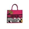 Dior Book Tote Large Multicolor Toile de Jouy Zoom Pop Embroidery, Fuchsia Pink, 41cm CD M1286ZROH_M929