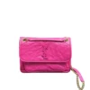Saint Laurent Niki Medium Quilted Crinkled-leather Shoulder Bag High Quality