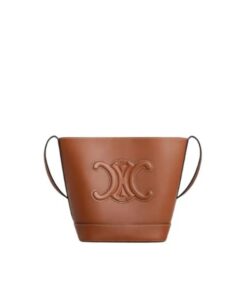 Celine Bucket Small Cuir Triomphe Brown 9in/22cm 198243DU3.04LU